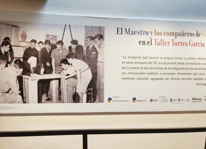 El Maestro y los Compañeros de Gurvich en el Taller Torres García-Museo Gurvich