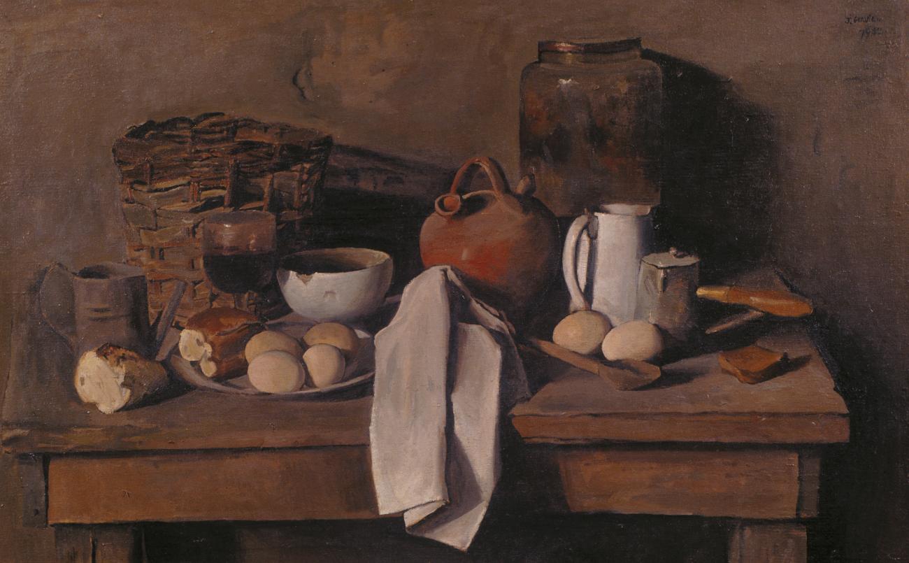 Naturaleza Muerta con Huevos y Paño